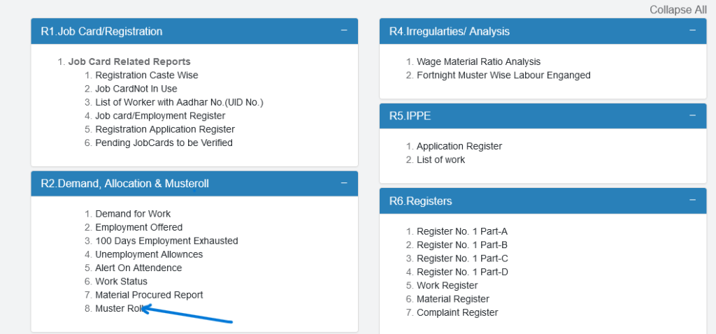 NREGA Muster Roll