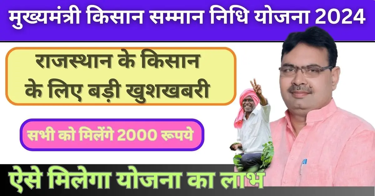 Mukhyamantri Kisan Samman Nidhi Yojana Rajasthan 2024